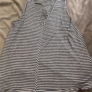 Torrid Black and White Striped Blouse